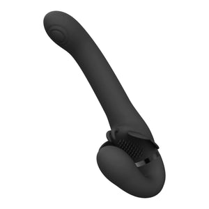 VIVE SATU Rechargeable Triple Motor Pulse-Wave Vibrating Strapless Strap-On Black Buy in Singapore LoveisLove U4Ria 