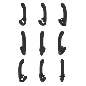 VIVE SATU Rechargeable Triple Motor Pulse-Wave Vibrating Strapless Strap-On Black Buy in Singapore LoveisLove U4Ria 