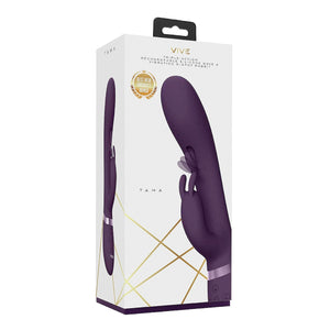 VIVE Tama Rechargeable Triple Action Rechargeable Wave Silicone Rabbit Vibrator Purple Buy in Singapore LoveisLove U4Ria 