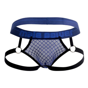 Male Power Diamond Mesh Jock Ring Blue S/M or L/XL For Him - Men's Intimate Wear Buy Sex Toys in Singapore LoveisLove U4Ria