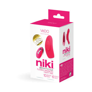 VeDo Niki Rechargeable Flexible Magnetic Remote Control Panty Vibe Pink or Purple
