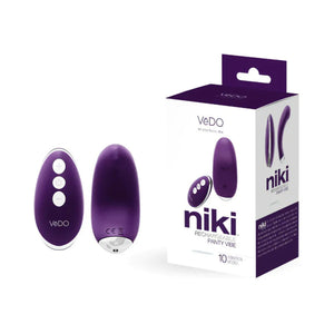 VeDo Niki Rechargeable Flexible Magnetic Remote Control Panty Vibe Pink or Purple