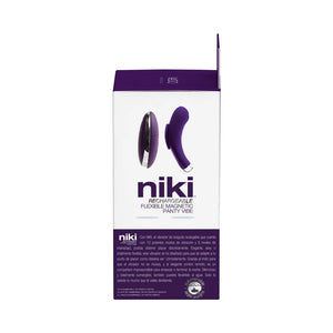 VeDo Niki Rechargeable Flexible Magnetic Remote Control Panty Vibe Pink or Purple