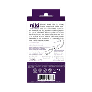 VeDo Niki Rechargeable Flexible Magnetic Remote Control Panty Vibe Pink or Purple