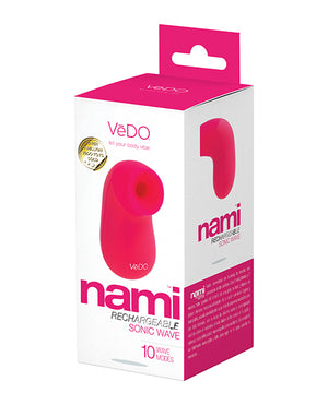 Vedo Nami Rechargeable Sonic Vibe Tease Me Turquoise or Foxy Pink