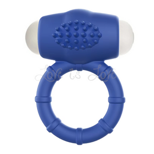 Vibrating Silicone Cock Ring with Clit Stimulator Blue Buy in Singapore LoveisLove U4Ria