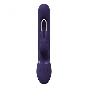 Vive Mika Rechargeable Triple Action Vibrating Rabbit with G-Spot Stimulator Purple Buy in Singapore LoveisLove U4Ria 