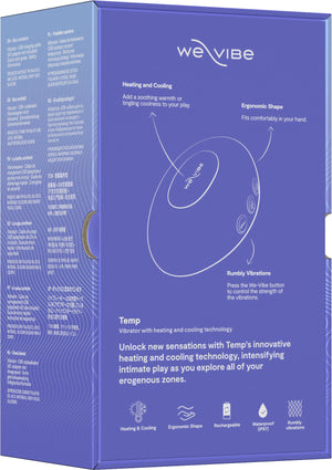 We-Vibe Temp Heating & Cooling Lay-on Vibrator Lavender Blue or Tangerine
