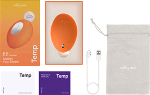 We-Vibe Temp Heating & Cooling Lay-on Vibrator Lavender Blue or Tangerine