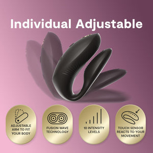 We-Vibe Chorus Pro App-Controlled Couples Vibrator Black or Pink For Us - Couples Vibrators Buy Sex Toys in Singapore LoveisLove U4Ria