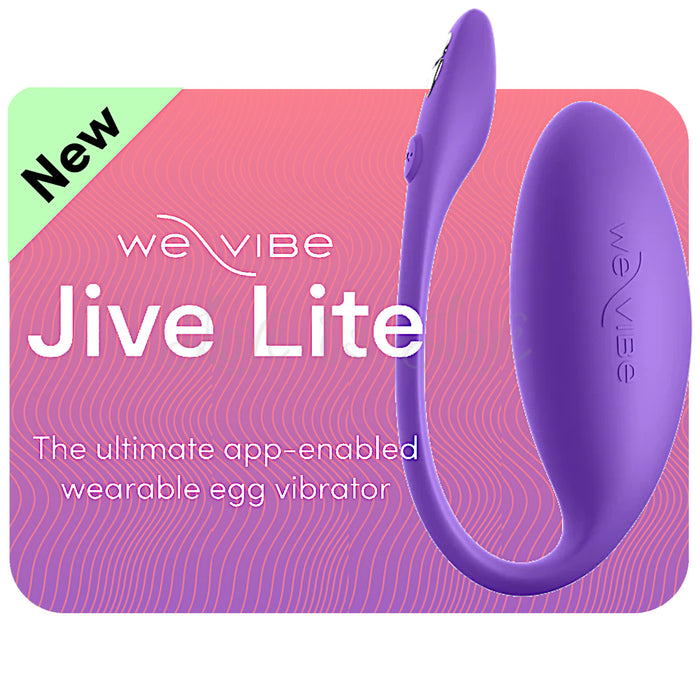 We-Vibe Jive Lite App-Control Egg Vibrator Purple *Free Hotter Sex Socks!