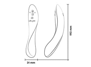 We-Vibe Rave 2 App-Controlled Silicone G-Spot Vibrator Bold Pink or Muted Blue *Free Hotter Sex Socks!