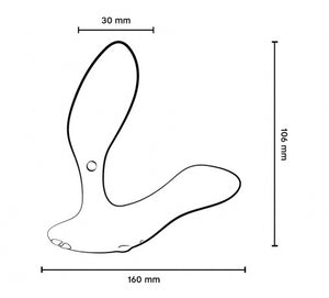 We-Vibe Vector+ Plus Vibrating Prostate Massager (Remote and App-Controlled) *Free Hotter Sex Socks!