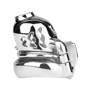 Stainless Steel Weighted Prince Albert Chastity Cage with Belt #262C For Him - Chastity Devices Buy Sex Toys in Singapore LoveisLove U4Ria