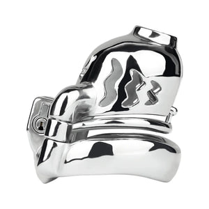 Stainless Steel Weighted Prince Albert Chastity Cage with Belt #262C For Him - Chastity Devices Buy Sex Toys in Singapore LoveisLove U4Ria