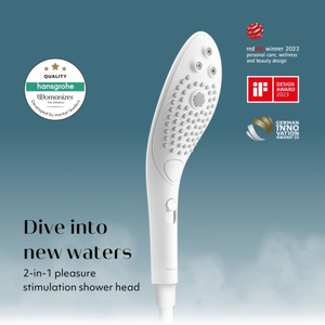 Womanizer Wave Shower Head 2-in-1 Masturbator or (Shower Hose and Arm Mount Set) Buy in Singapore LoveisLove U4Ria 