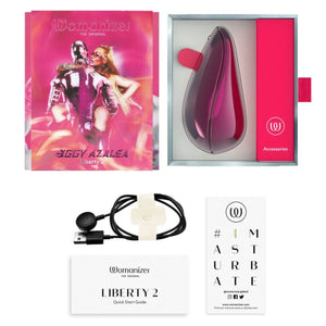 Womanizer Liberty 2 Rechargeable Clitoral Stimulator with Pleasure Air Technology Iggy Azalea Special Edition Buy in Singapore LoveisLove U4Ria 