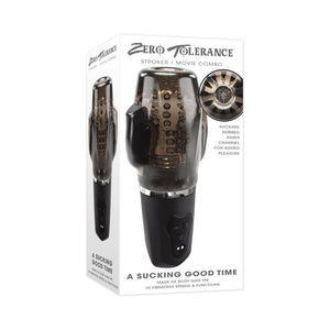 Zero Tolerance A Sucking Good Time Rechargeable Vibrating Stroker Black Smoke Male Masturbators - Stroke/Suck/Vibrate Buy in Singapore LoveisLove U4Ria