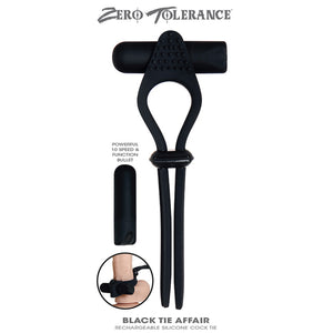 Zero Tolerance Black Tie Affair Adjustable Vibrating Cock ring Buy in Singapore LoveisLove U4Ria 