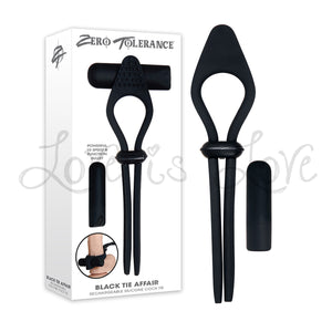 Zero Tolerance Black Tie Affair Adjustable Vibrating Cock ring Buy in Singapore LoveisLove U4Ria 