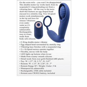 Zero Tolerance Extra Mile Remote Controlled Cock Ring Dual Motor Vibrating Prostate Massager Buy in Singapore LoveisLove U4Ria 