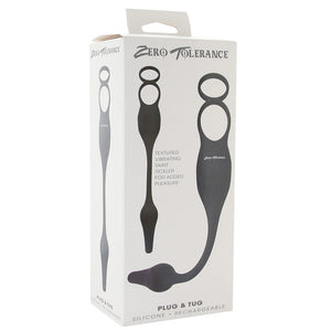 Zero Tolerance Plug and Tug Vibrating Silicone Plug and Cock Ring Buy in Singapore LoveisLove U4Ria 