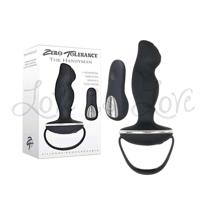 Zero Tolerance The Handyman Vibrating Prostate Massager Black