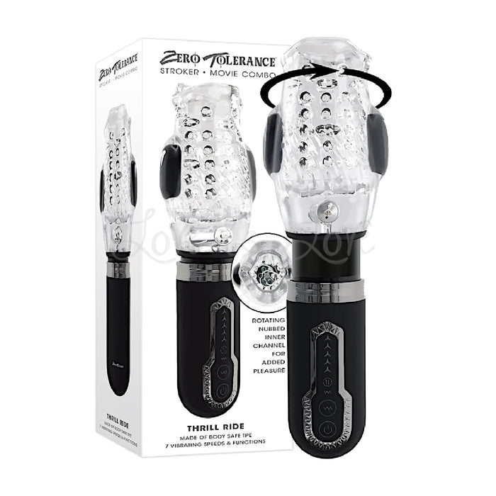Zero Tolerance Thrill Ride Thrusting, Spinning, Vibrating Stroker