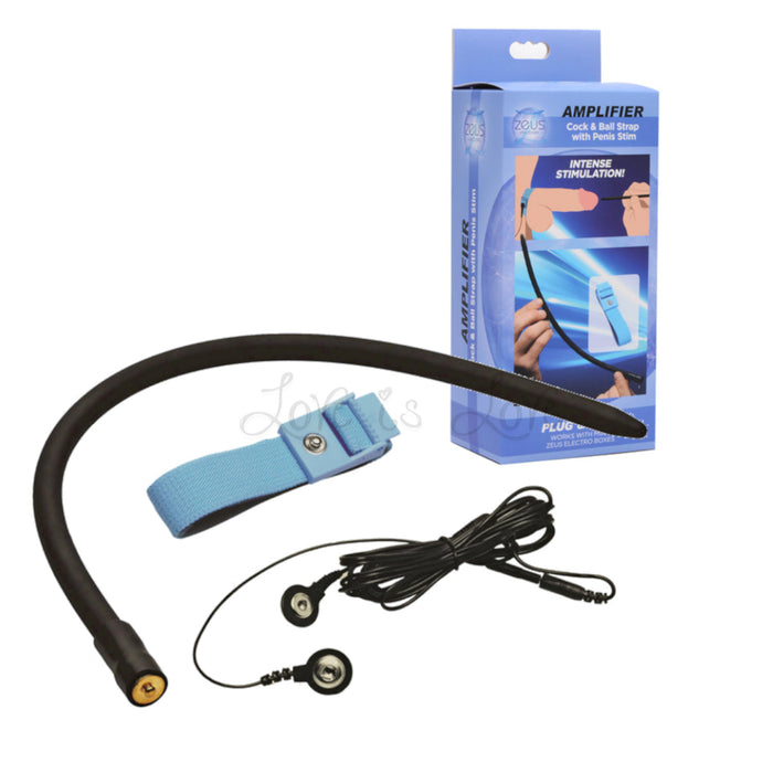 Zeus Amplifier Cock And Ball Strap With Penis EStim