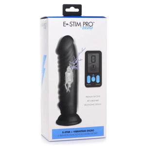 Zeus E-Stim Pro 5X Vibrating Dildo With Remote Control Buy in Singapore LoveisLove U4Ria 