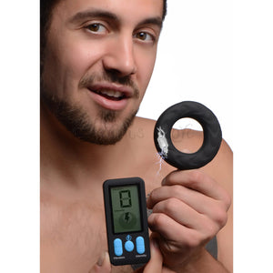 Zeus E-Stim Pro Silicone Vibrating Cock Ring with Remote Control Buy in Singapore LoveisLove U4Ria 