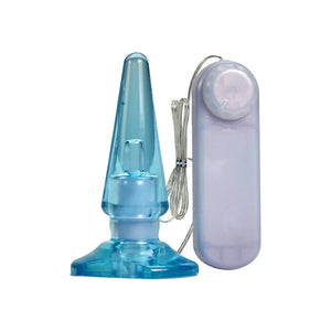 Blush B Yours Basic Anal Pleaser Multi Speed Vibrator Blue