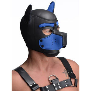 Master Series Spike Neoprene Puppy Mask. Chest Harness not included.