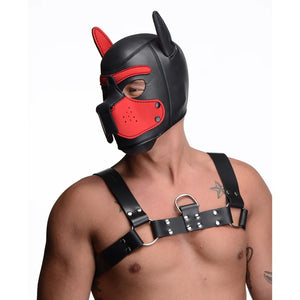 Master Series Spike Neoprene Puppy Mask. Chest Harness not included.