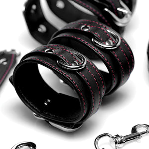 Master Series Kinky Clutch Black Bondage Set with Carrying Case