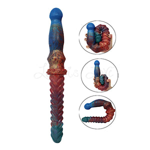 Ambilight Double Headed Long Fantasy Silicone Dildo 14 Inch Dildos - Double Ended Dildos Buy Sex Toys in Singapore LoveisLove U4Ria