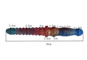Ambilight Double Headed Long Fantasy Silicone Dildo 14 Inch Dildos - Double Ended Dildos Buy Sex Toys in Singapore LoveisLove U4Ria