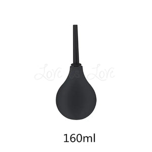 Bulb Anal Douche Black Large 224 ML or Medium 160 ML