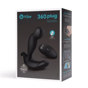 b-Vibe 360 Rotating and Vibrating Remote Control Plug Black Buy in Singapore LoveisLove U4Ria 