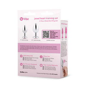 B-Vibe Jewel Metal Training Plug Set Anal - Anal Metal Toys Buy Sex Toys in Singapore LoveisLove U4Ria