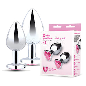 B-Vibe Jewel Metal Training Plug Set Anal - Anal Metal Toys Buy Sex Toys in Singapore LoveisLove U4Ria