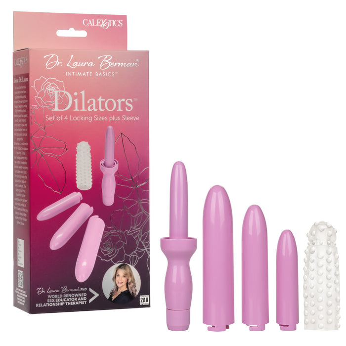 Dr. Laura Berman Intimate Basics Dilators Set of 4 Locking Sizes Plus Sleeve (New Packaging Edition)( Limited Period Sales )