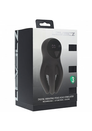 Shots LEVELZ Digital Vibrating Silicone Penis Head Stimulator with Tentacles Black Or Teal Male Mastubators - Vibrating Masturbators Buy Sex Toys in Singapore LoveisLove U4Ria