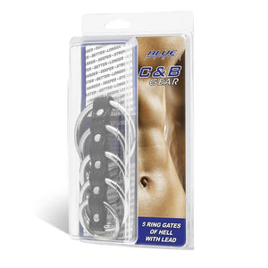 Blueline C&B Gear Gates Of Hell With D-Ring for Leash Steel 3 Ring or 5 Ring