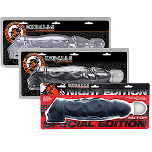 Oxballs Butch Veiny Cocksheath With Ajustable Fit Clear or Steel or Night Edition For Him - Oxballs Cocksheaths  Buy Sex Toys in Singapore LoveisLove U4Ria