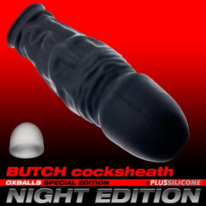 Oxballs Butch Veiny Cocksheath Night Edition in Plus+Silicone