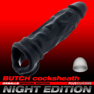 Oxballs Butch Veiny Cocksheath Night Edition in Plus+Silicone