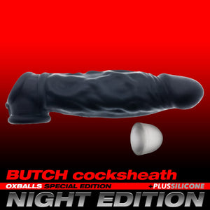 Oxballs Butch Veiny Cocksheath Night Edition in Plus+Silicone