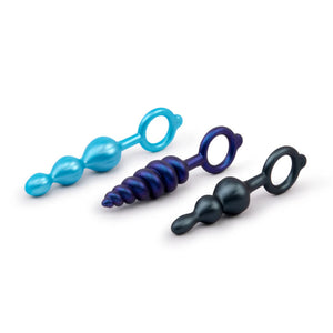 b-Vibe Butties Ringer Or Beaded Butties Bundle 3-Piece Silicone Anal Plug Set Anal - Anal Probes & Tools Buy Sex Toys in Singapore LoveisLove U4Ria