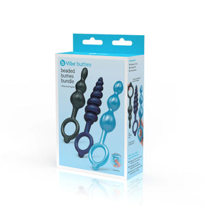 b-Vibe Butties Ringer Or Beaded Butties Bundle 3-Piece Silicone Anal Plug Set Anal - Anal Probes & Tools Buy Sex Toys in Singapore LoveisLove U4Ria
